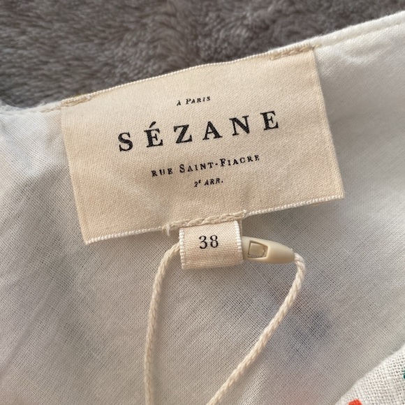 Sezane Giovanna Dress Size 38 FR 6 US Wrap NWT - Picture 5 of 6
